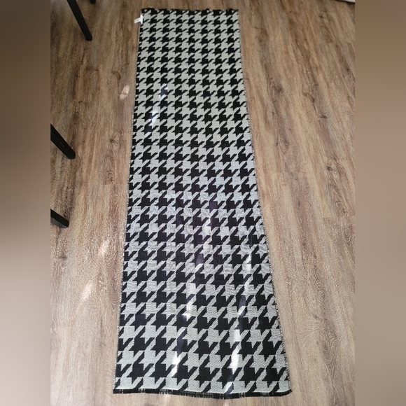 Reversible Scarf Houndstooth & Plaid NWT #805 - Picture 4 of 9